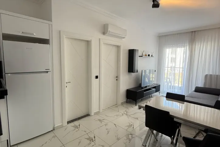 A cozy, furnished 1+1 apartment in the center of Alanya, Oba district