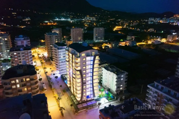 Stadslägenhet med ett sovrum i Alanya, Mahmutlar
