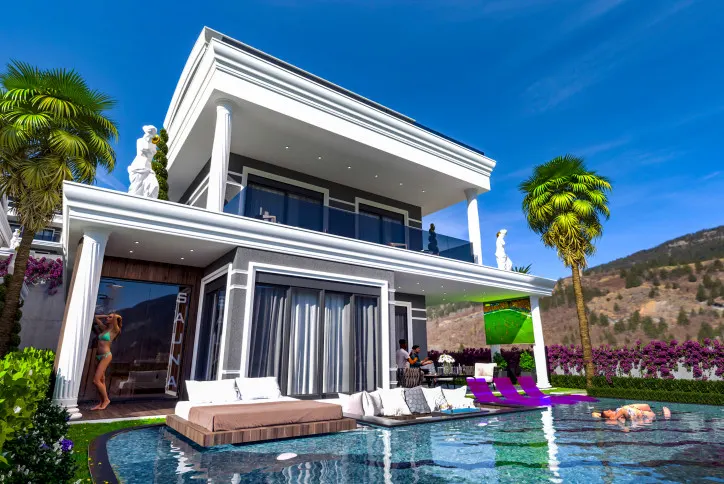 Complex in combination of comfort and stunning views of Alanya