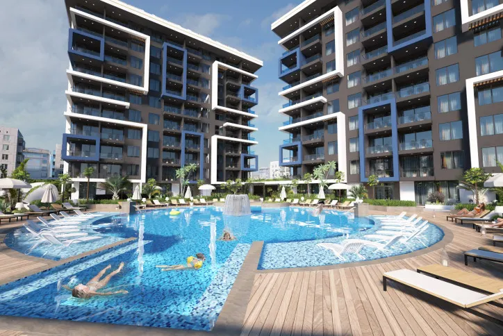 Högkvalitativt bostadskomplex i hjärtat av Alanya
