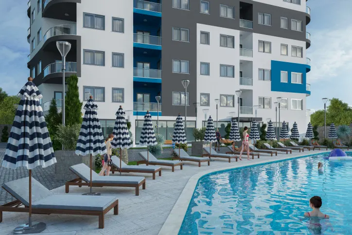 Lyxigt bostadskomplex bara 600 meter från stranden