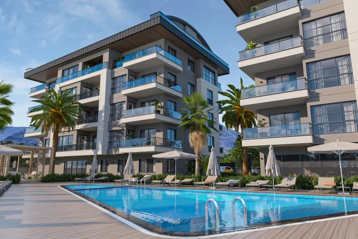 Nye leiligheter i rolige omgivelser i Alanya Oba
