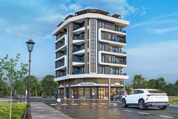 Apartments in Mahmutlar under construction – 500 m from the sea