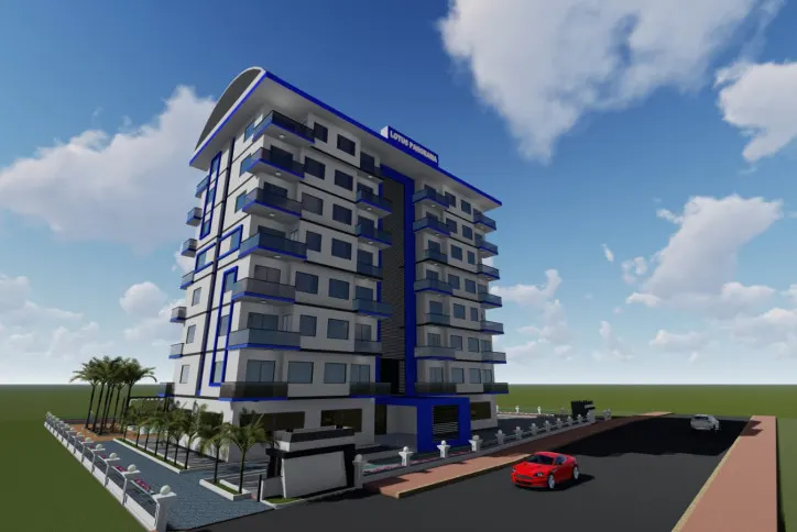 New project under construction in Alanya, Avsallar area