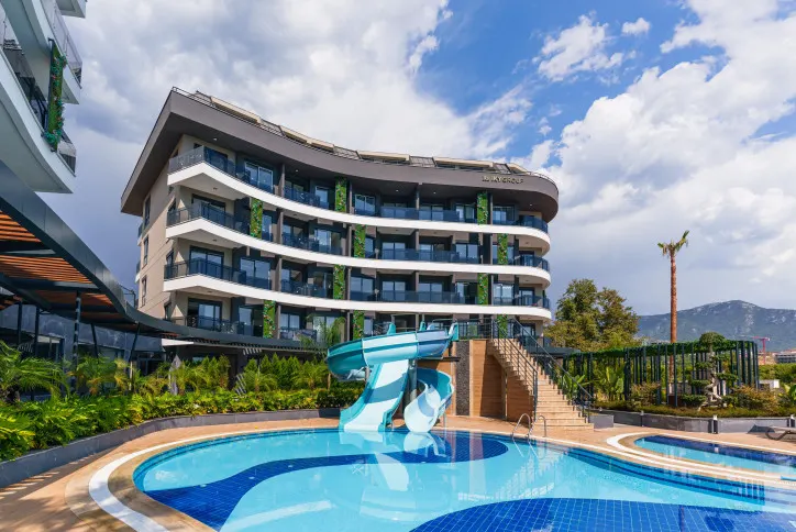 Luksuriøs leilighet i Alanya 1+1, areal 55 m2