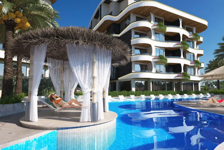 Luxurious residential complex with rich infrastructure in Oba district