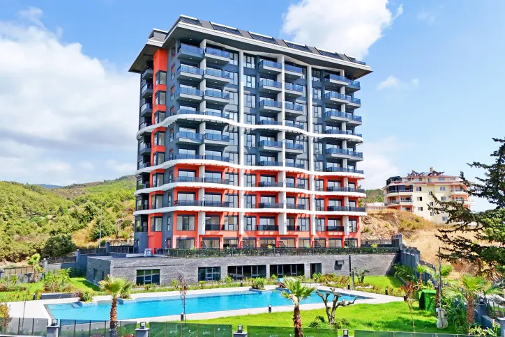 2+1 Duplex with Sea View for Sale in Demirtaş