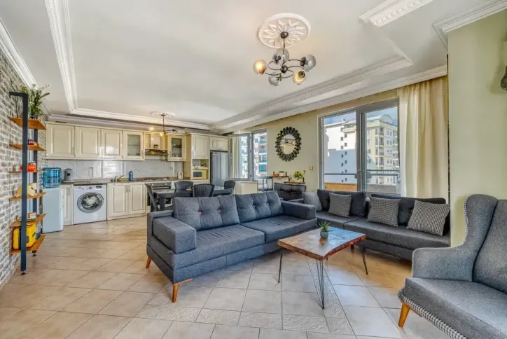Furnished 2+1 Apartment in Mahmutlar – 110 m², Only 200m from the Beach