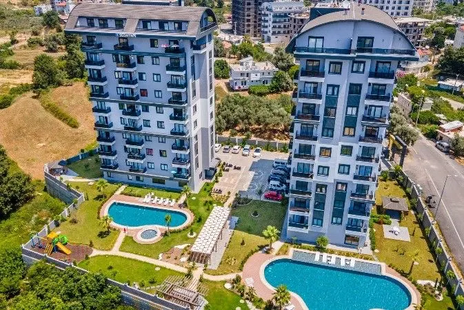 Modern 1+1 apartment with a beautiful view from the windows