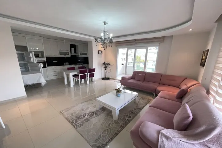 Møblert toroms leilighet, 120 m², Alanya