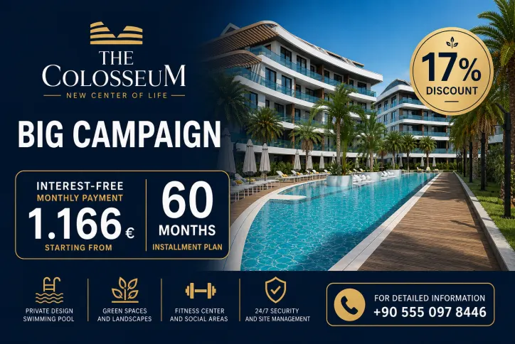 Luxury project the Colosseum Oba, Alanya