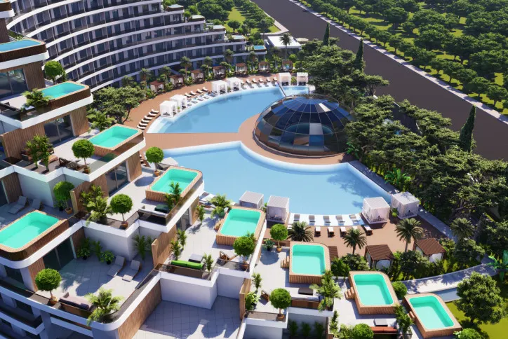 Apartments from a reliable developer in installments, in the city of Antalya