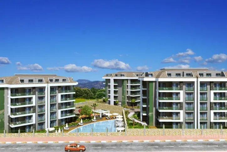 3 sovrum off-plan-lägenhet i Alanya