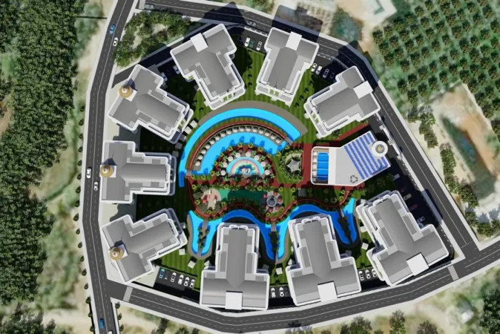 Apartments by installments in Oba area in Alanya