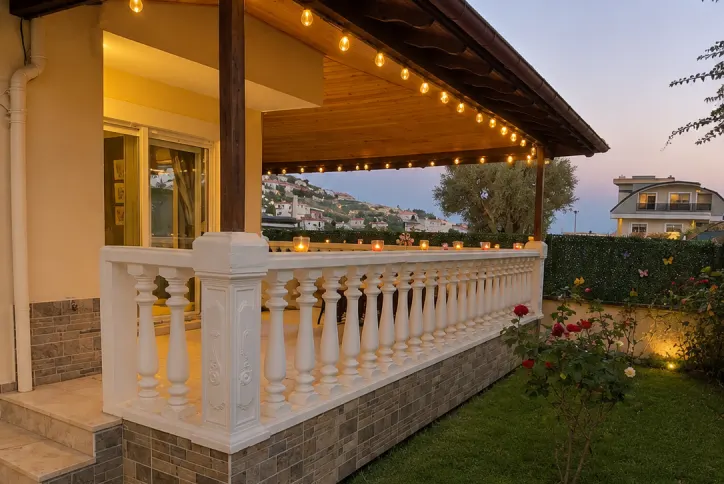A spacious apartment with a private garden in a prestigious area of ​​Alanya