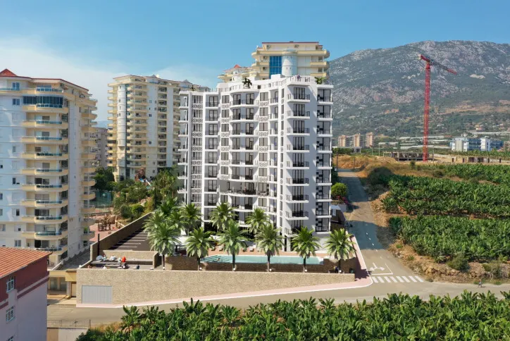 Spacious 1+1 apartment in a new building in Mahmutlar area