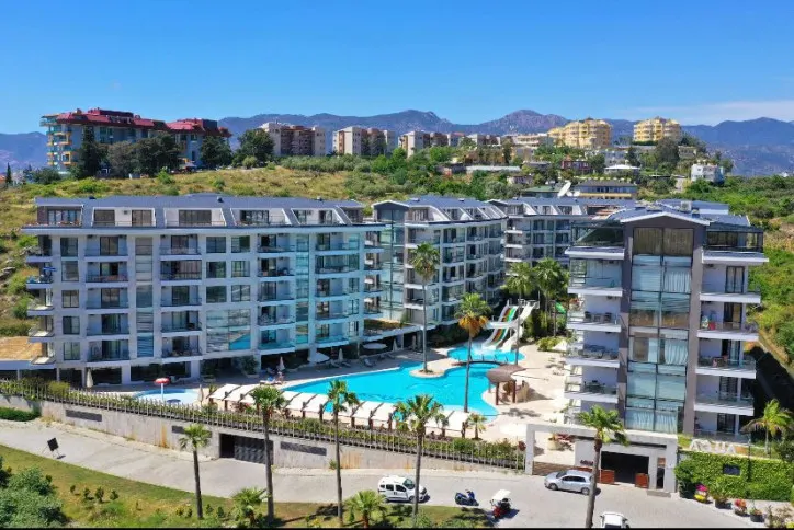 1+0 lägenhet till salu i ett utvecklat område i Alanya, Kestel