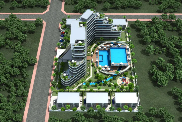 Luxurious apartments in Antalya, in the Aksu area