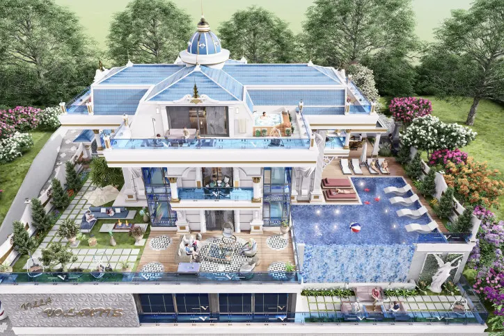 5 star luxurious villa in Kargicak for citizenship
