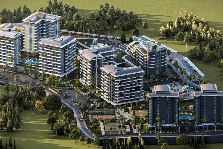 Modern project in Avsallar area 900 meters from the sea