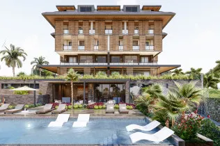 Apartments under construction in the Cikcilli area, 1500 meters from the sea