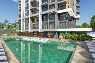 Luxurious project in the Kargicak area 300 meters from the sea