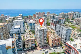 3+1 Apartment in Mahmutlar with Panoramic Sea View