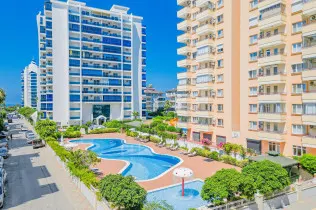 Spacious furnished apartment with sea views in a complex with amenities