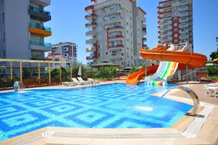 Furnished 1+1 apartment in Mahmutlar