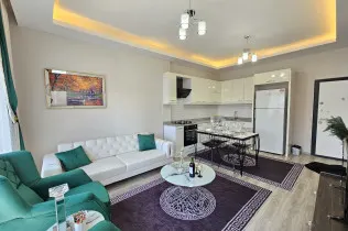Furnished 1+1 apartment in Demirtas