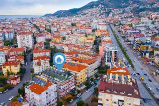 Rymlig 2+1-lägenhet i centrala Alanya