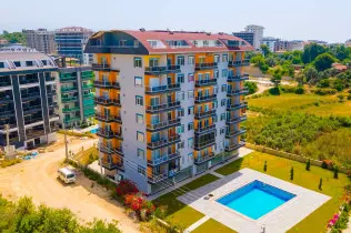Lägenhet med fantastisk havsutsikt i Alanya