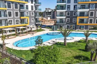 Modern 1+1 apartment in a new complex in Oba