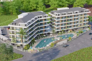 Spacious apartments in a new complex with rich infrastructure