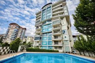 A luxurious apartment in Cikcilli with a spacious layout and a large balcony