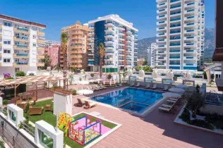 Furnished apartment near the sea in a modern residential complex