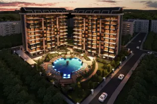 Luxury apartments in Alanya center close to the Cleopatra beach