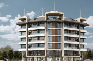 Apartment with seaside views in Kargicak, Alanya