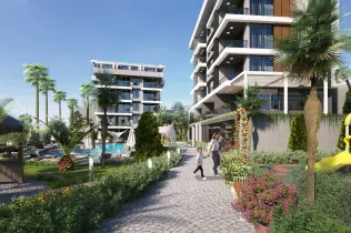 Modernt projekt i Kargicak. Alanya.