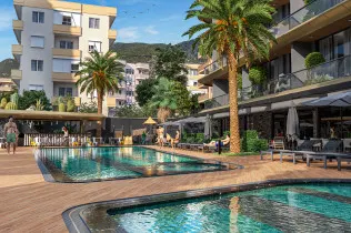 Excellent project with complete infrastructure in the center of Alanya