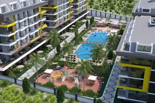 One-room apartment in Alanya just 400 meters from the sea