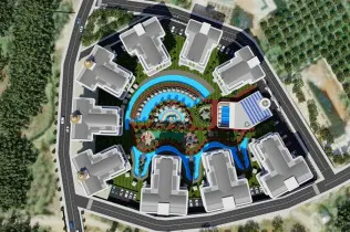 Apartments by installments in Oba area in Alanya