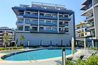 Spacious apartment in a new complex in Alanya's Oba district, 59 m²