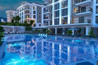 Elegantly Designed Flats in Oba, Alanya with Exclusive Social Amenities