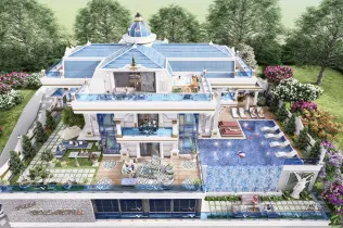 5 star luxurious villa in Kargicak for citizenship