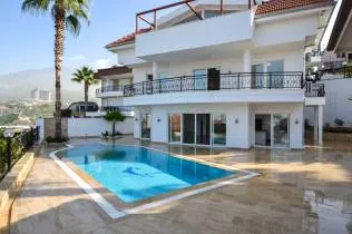 New luxury villa with panoramic sea and mountain views in the prestigious Kargicak district