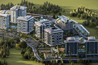 Modern project in Avsallar area 900 meters from the sea