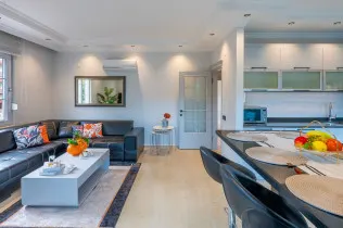Furnished 2+1 apartment in Oba area on the first floor